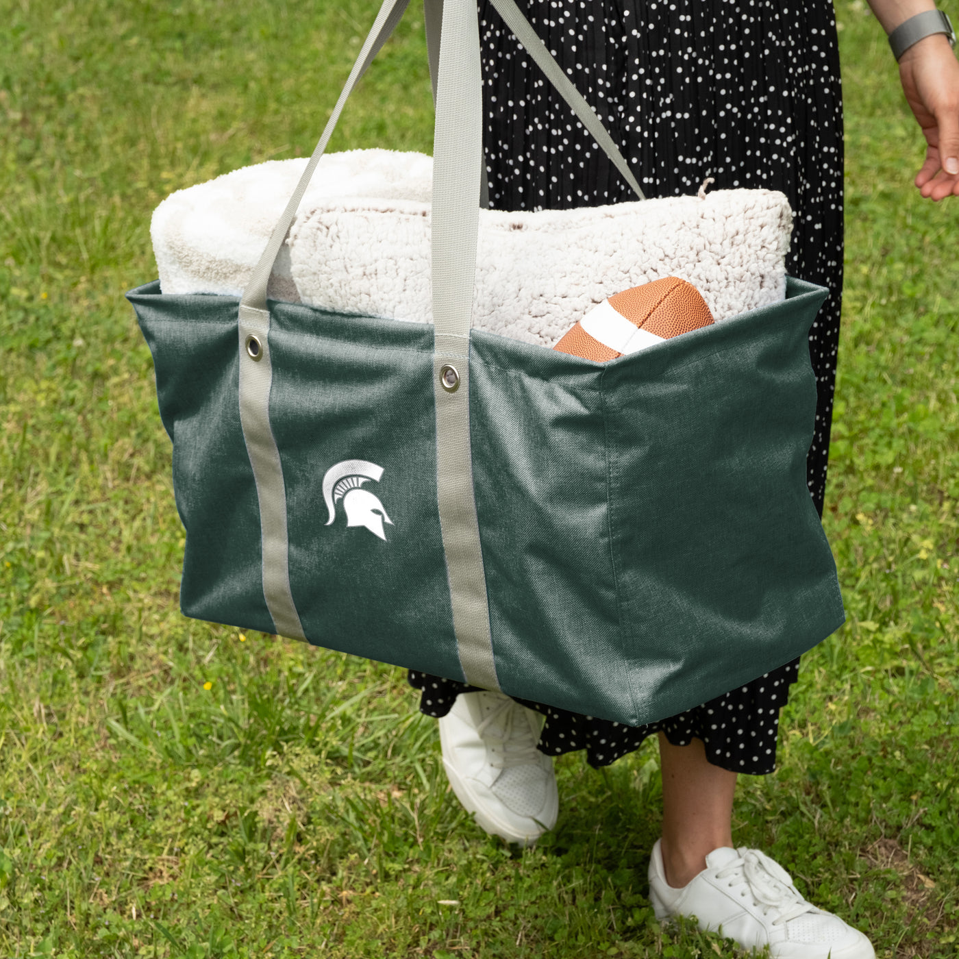 Michigan State Crosshatch Picnic Caddy - Logo Brands