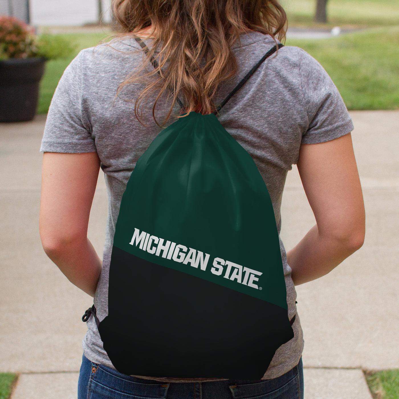 MI State Tilt Backsack - Logo Brands
