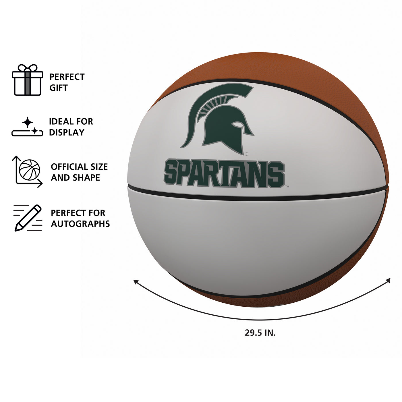 Michigan State Official-Size Autograph Basketball