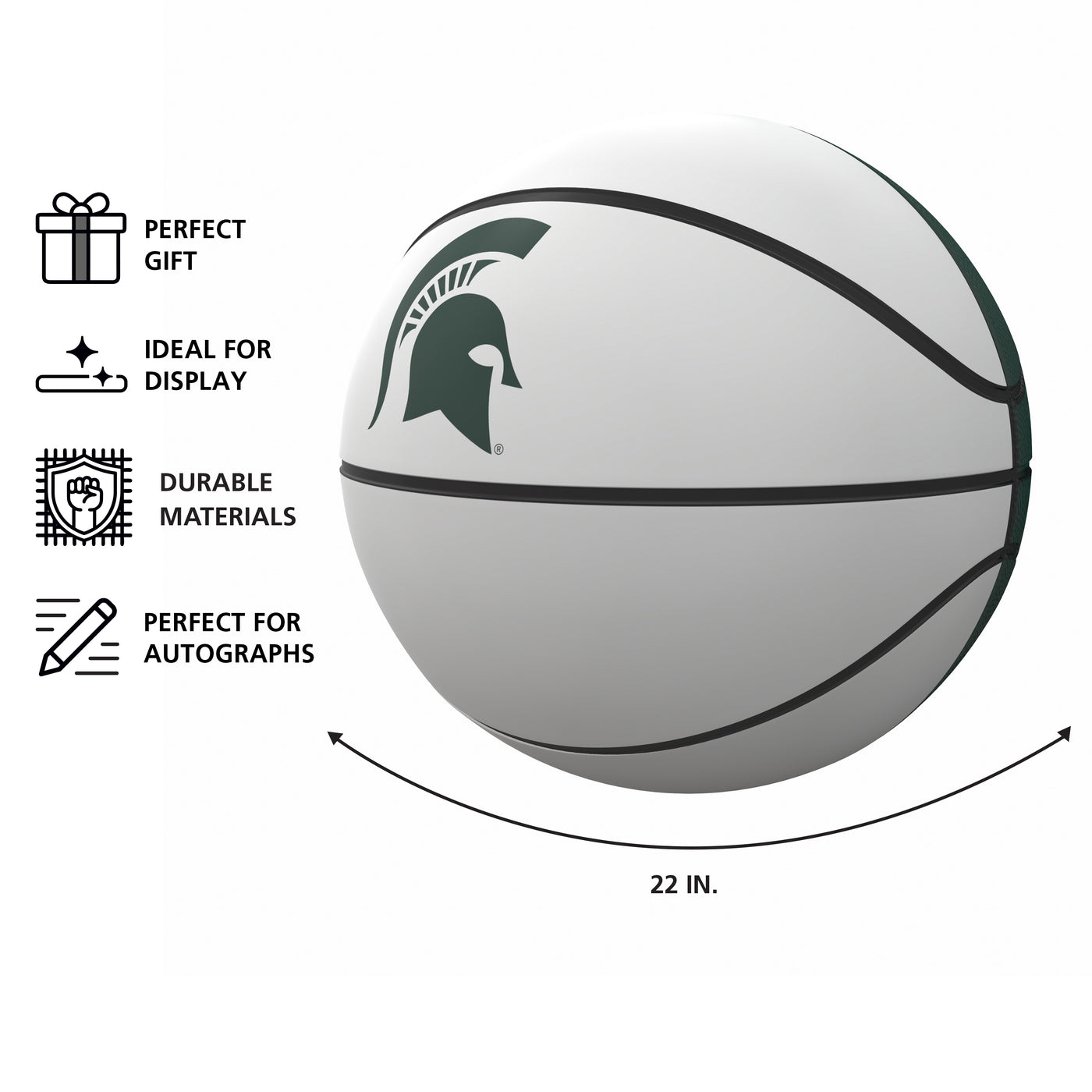 Michigan State Mini Size Autograph Basketball