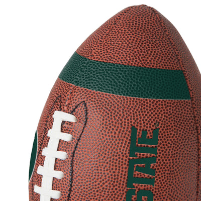 Michigan State Team Stripe Official-Size Composite Football - Logo Brands