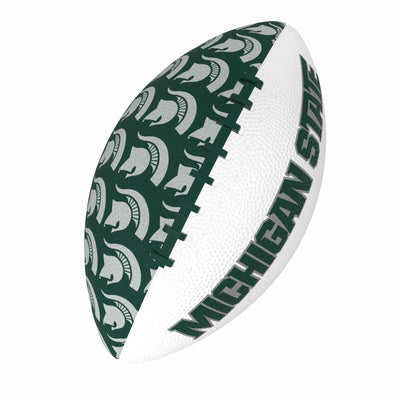 Michigan State Repeating Mini-Size Rubber Football - Logo Brands