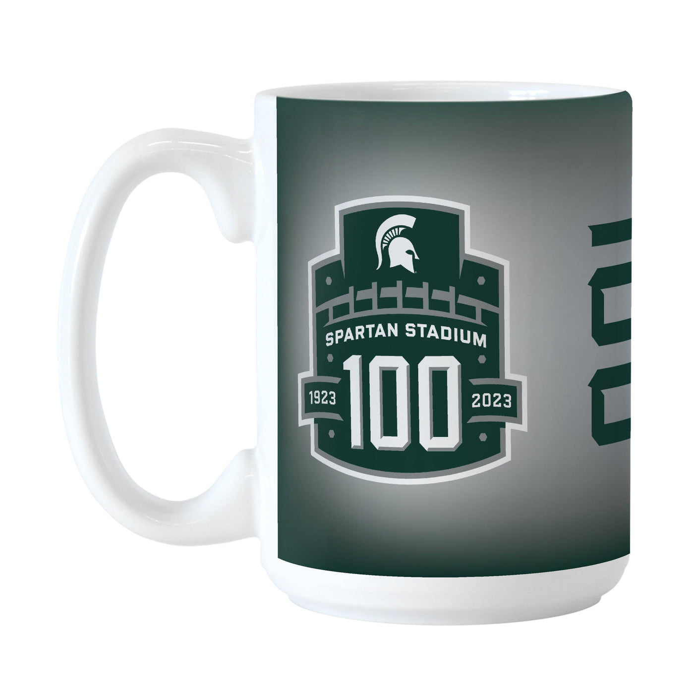 Michigan State Stadium 100th Anniversary 15oz Sublimated Mug