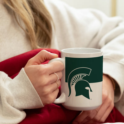 MI State 15oz Colorblock Sublimated Mug