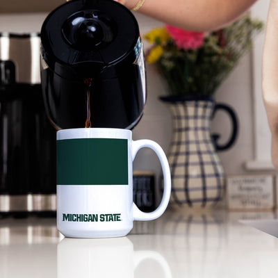 MI State 15oz Colorblock Sublimated Mug