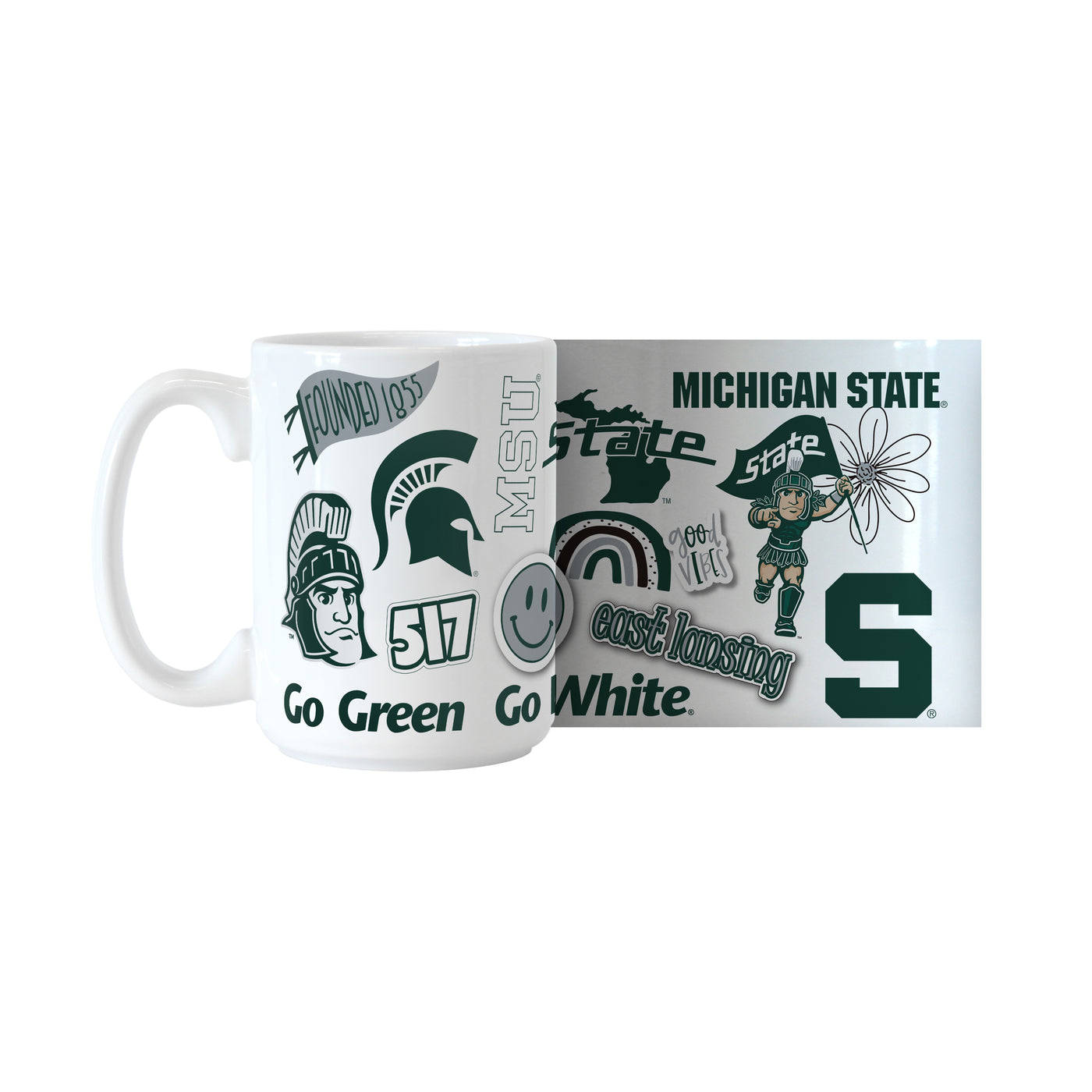 Michigan State 15oz Native Sublimated Mug