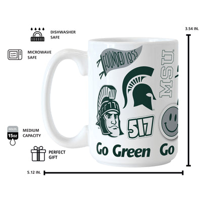 Michigan State 15oz Native Sublimated Mug