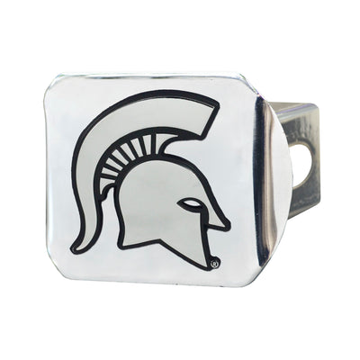 Michigan State University Chrome on Chrome Hitch Cover