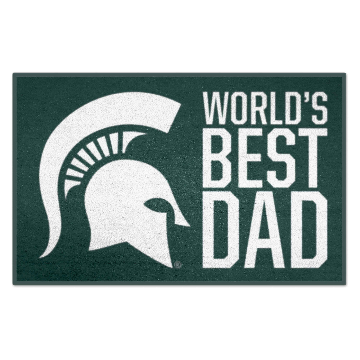 Michigan State University Starter Mat - Worlds Best Dad