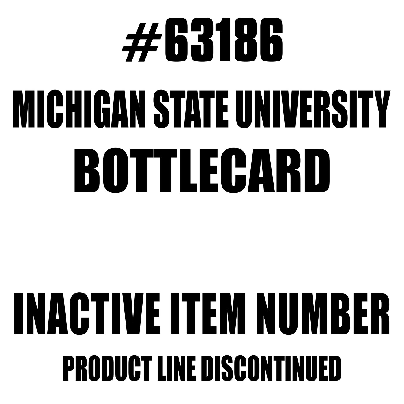 Michigan State University Credit Card Bottle Opener