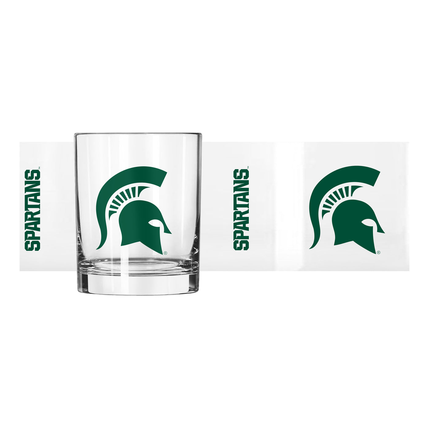 Michigan State 14oz Gameday Rocks Glass