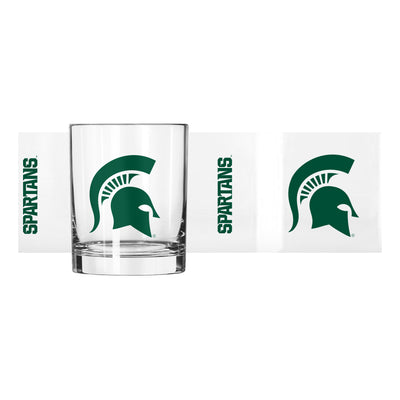 Michigan State 14oz Gameday Rocks Glass