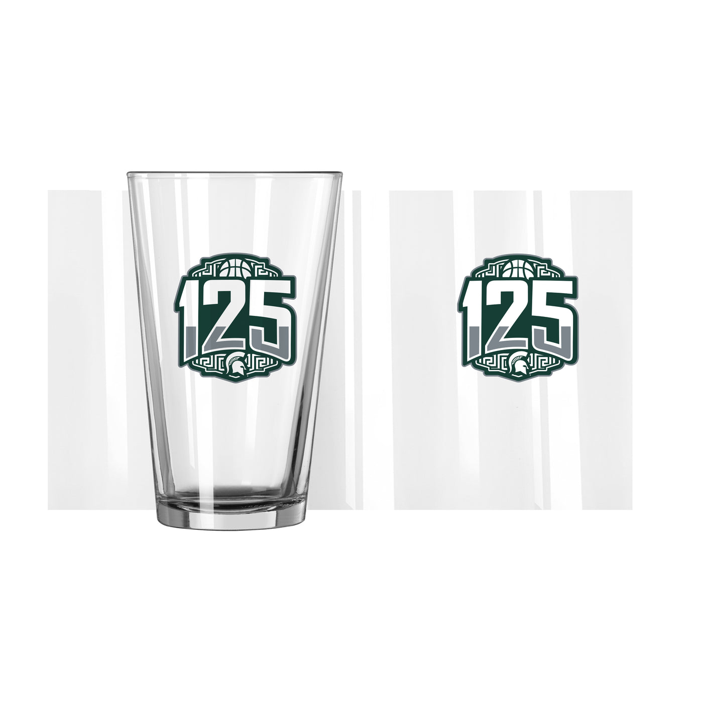 Michigan State Basketball 125th Anniversary 16oz Pint Glass