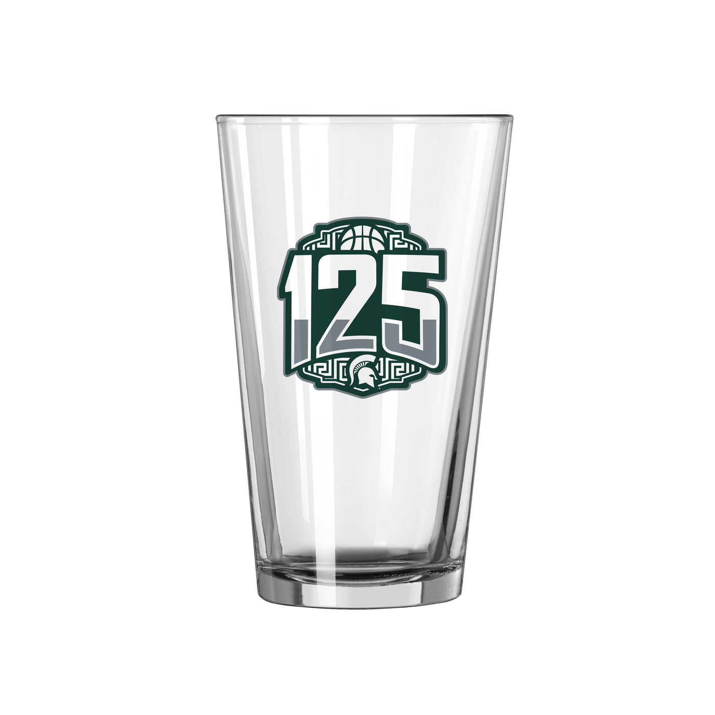 Michigan State Basketball 125th Anniversary 16oz Pint Glass