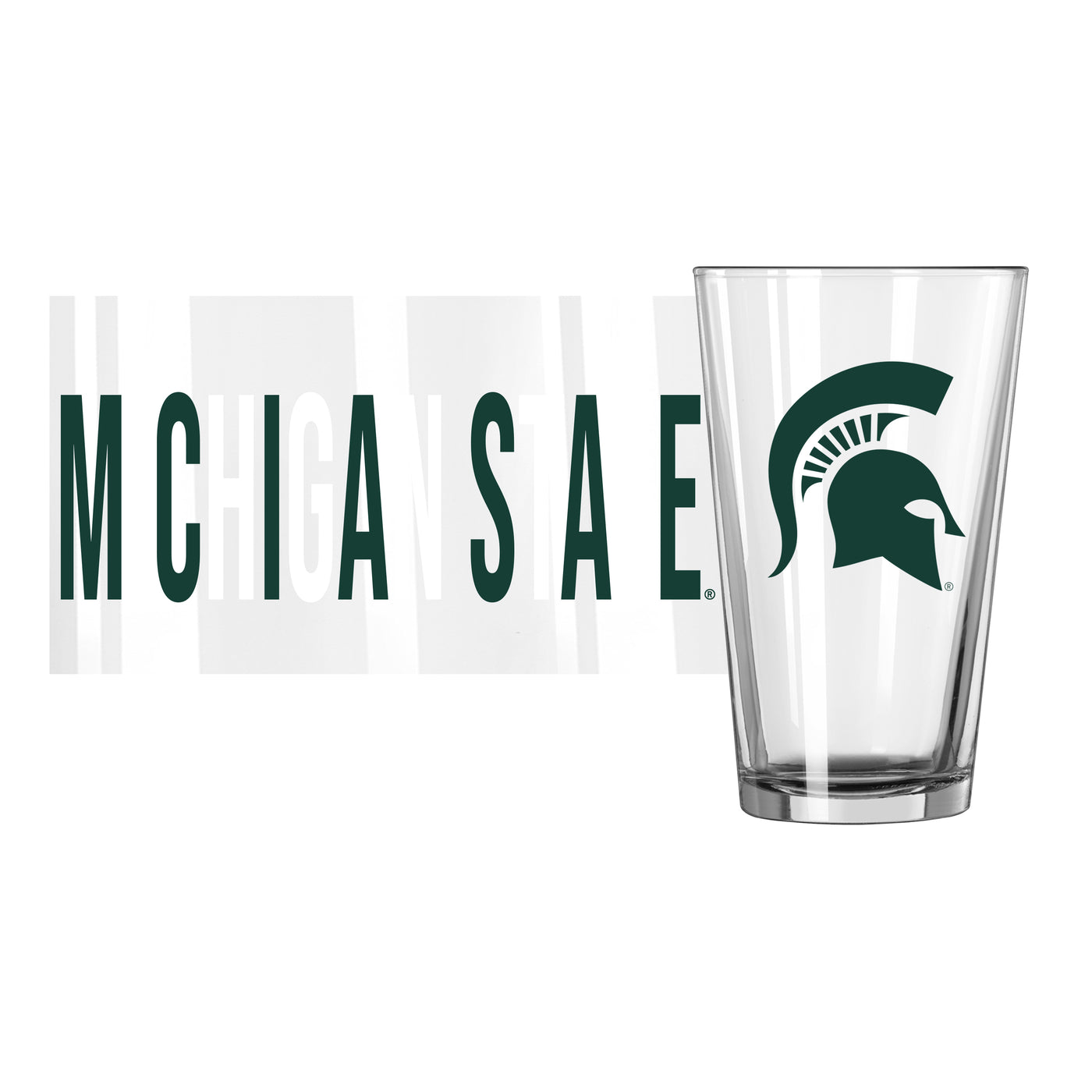 Michigan State 16oz Overtime Pint Glass