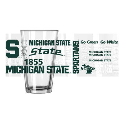 Michigan State 16oz Spirit Pint Glass