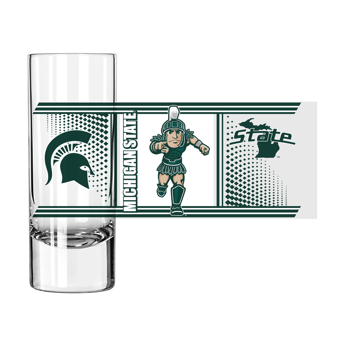 Michigan State 2.5oz Hero Shooter Glass