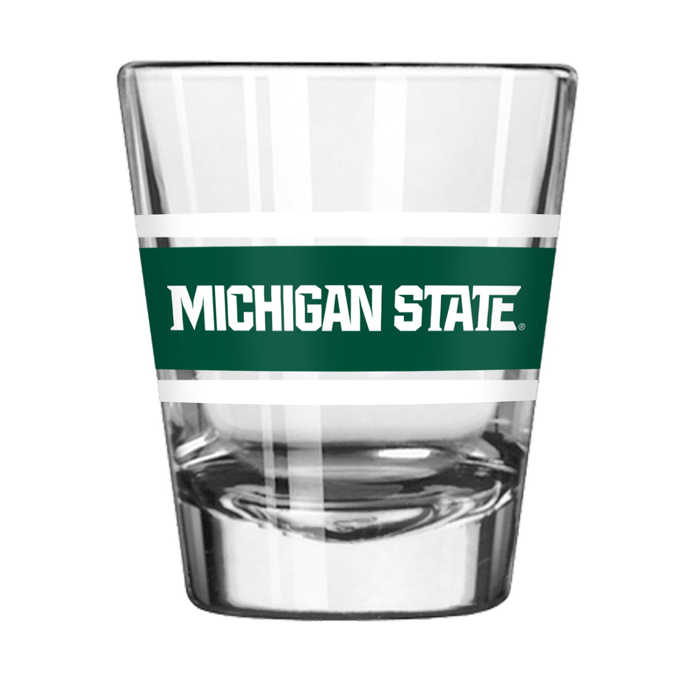 Michigan State 2oz Stripe Shot Glass