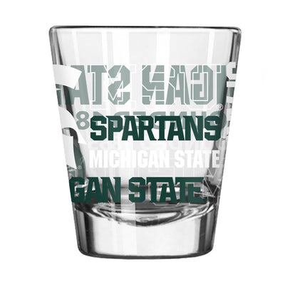 Michigan State 2oz Spirit Shot Glass