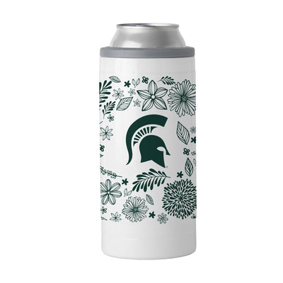 Michigan State 12oz Botanical Slim Can Coolie