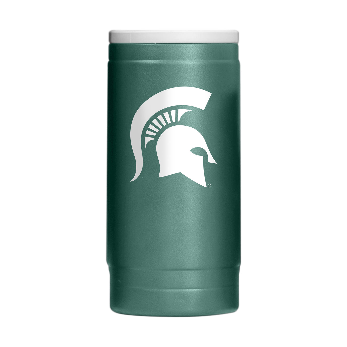 Michigan State Flipside Powder Coat Slim Can Coolie
