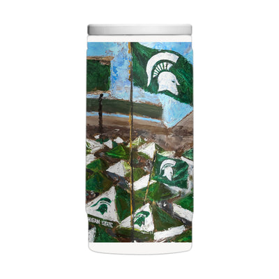 Michigan State 12oz Collector Powder Coat Slim Can Coolie