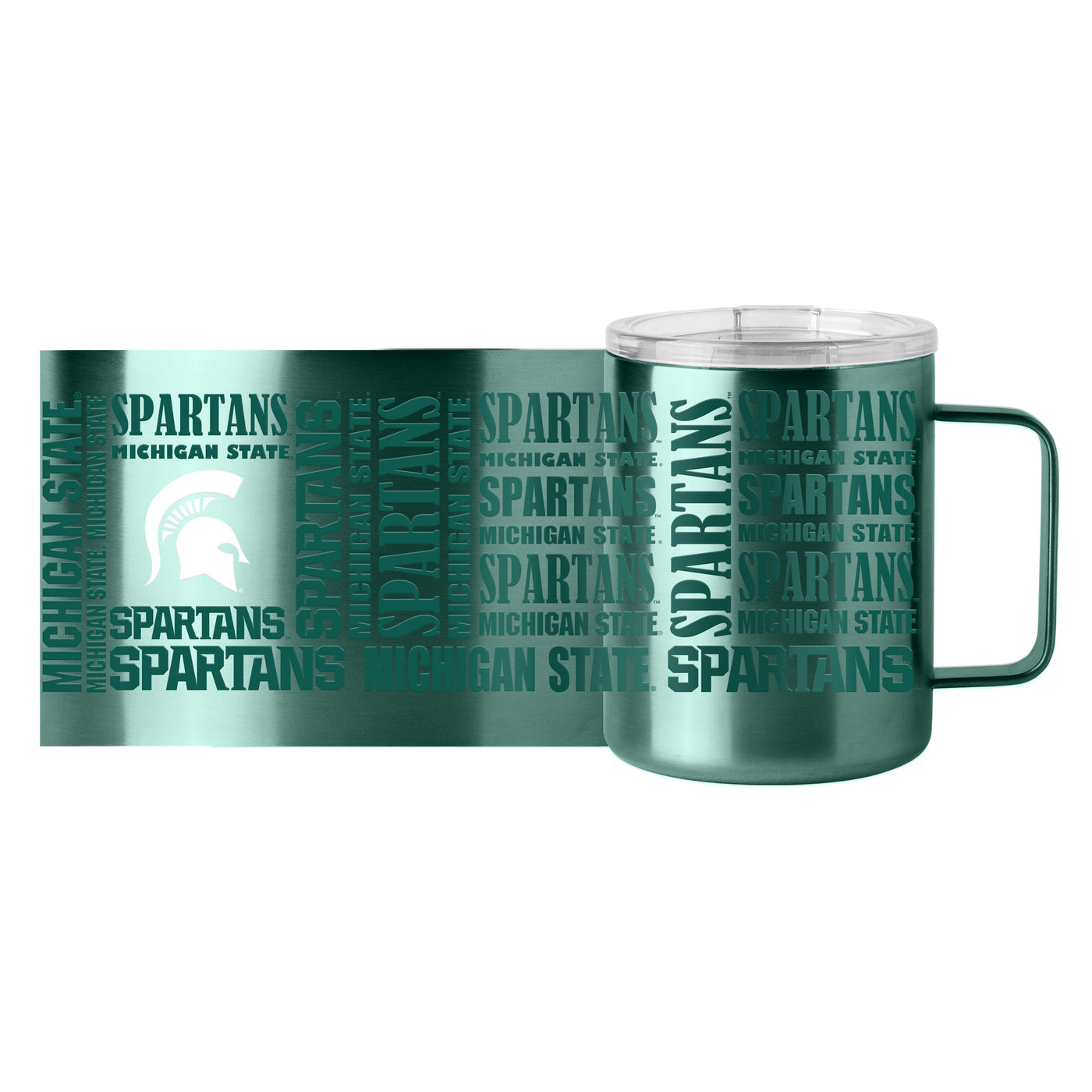 Michigan State 15oz Replay Stainless Steel Mug