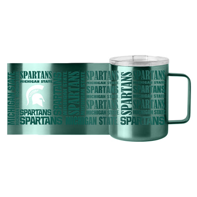 Michigan State 15oz Replay Stainless Steel Mug