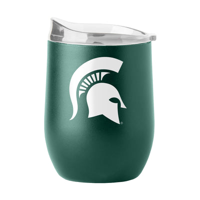 Michigan State 16oz Flipside Powder Coat Curved Beverage - Logo Brands