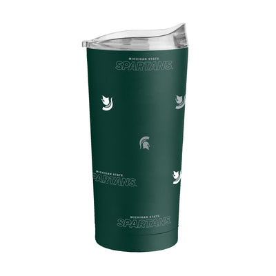 Michigan State 20oz Step And Repeat Powder Coat Tumbler