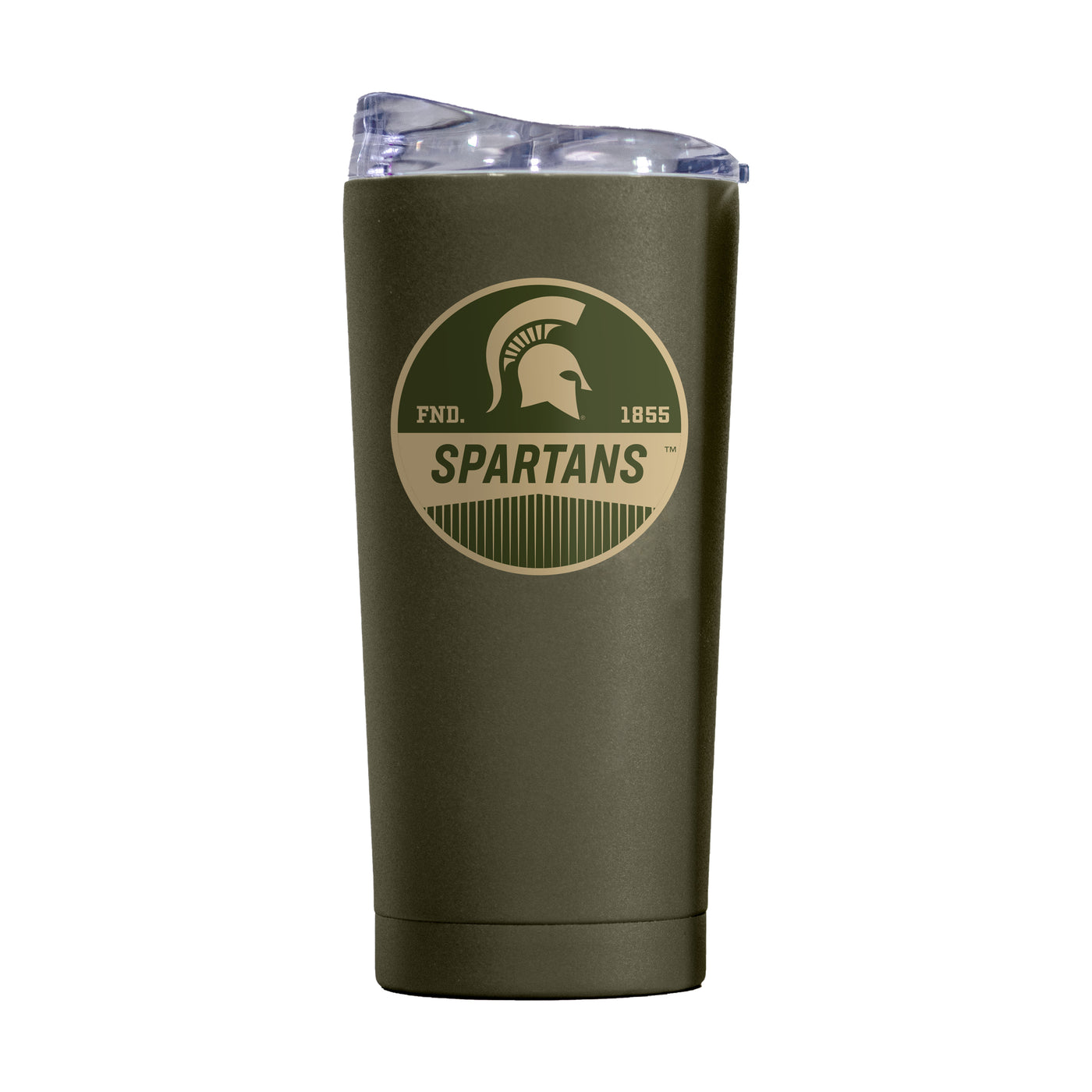 Michigan State 20oz Badge Powder Coat Tumbler - Logo Brands