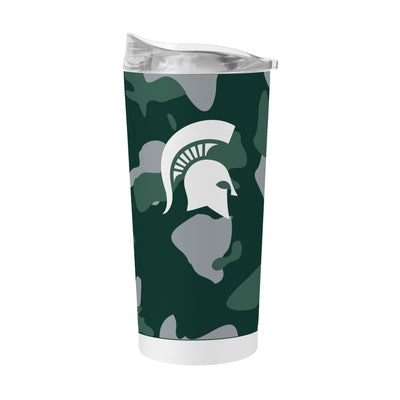 Michigan State 20oz Camo Powder Coat Tumbler