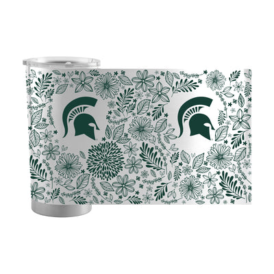 Michigan State 20oz Botanical Stainless Steel Tumbler