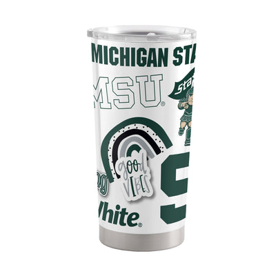 Michigan State 20oz Native Stainless Tumbler