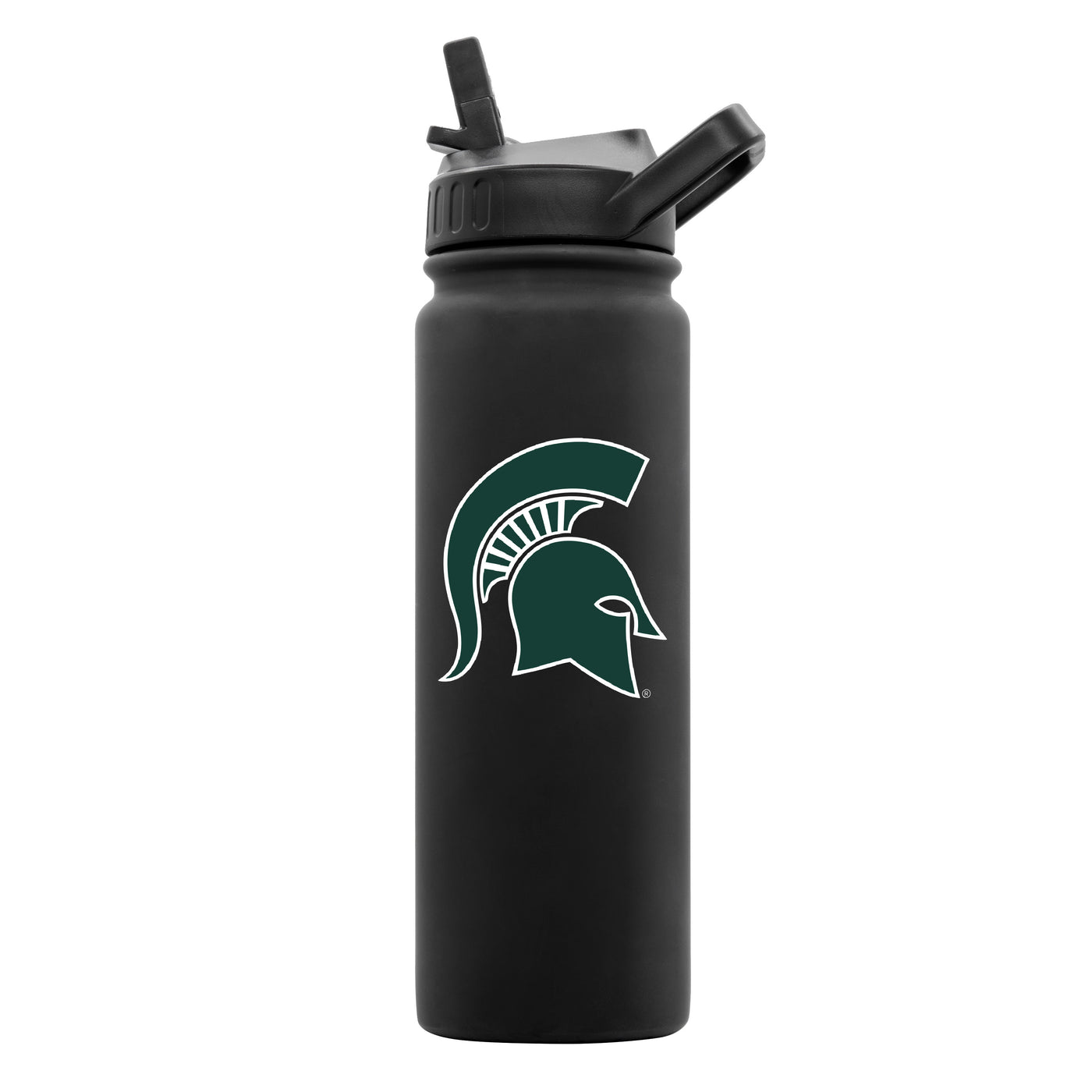 Michigan State 24oz Black Soft Touch Bottle