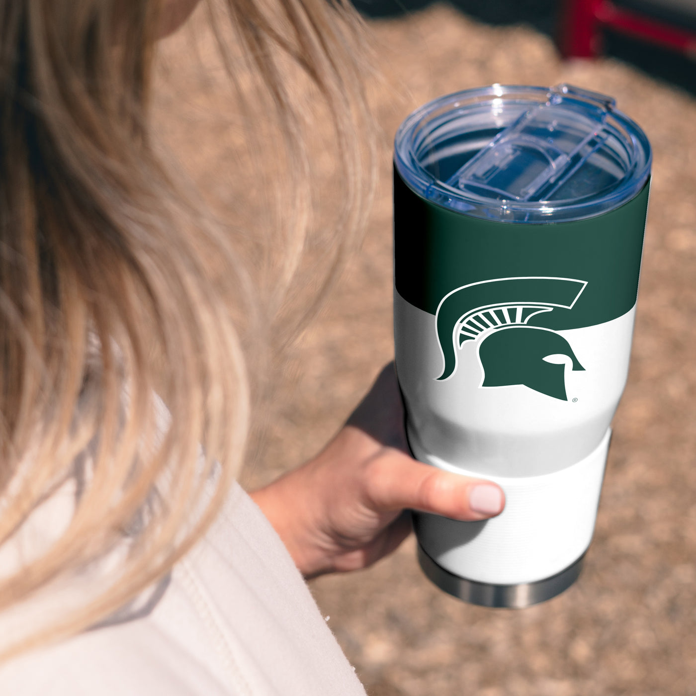 Michigan State 30oz Colorblock Stainless Steel Tumbler