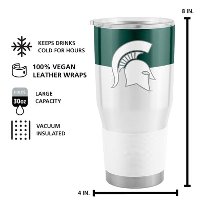 Michigan State 30oz Colorblock Stainless Steel Tumbler