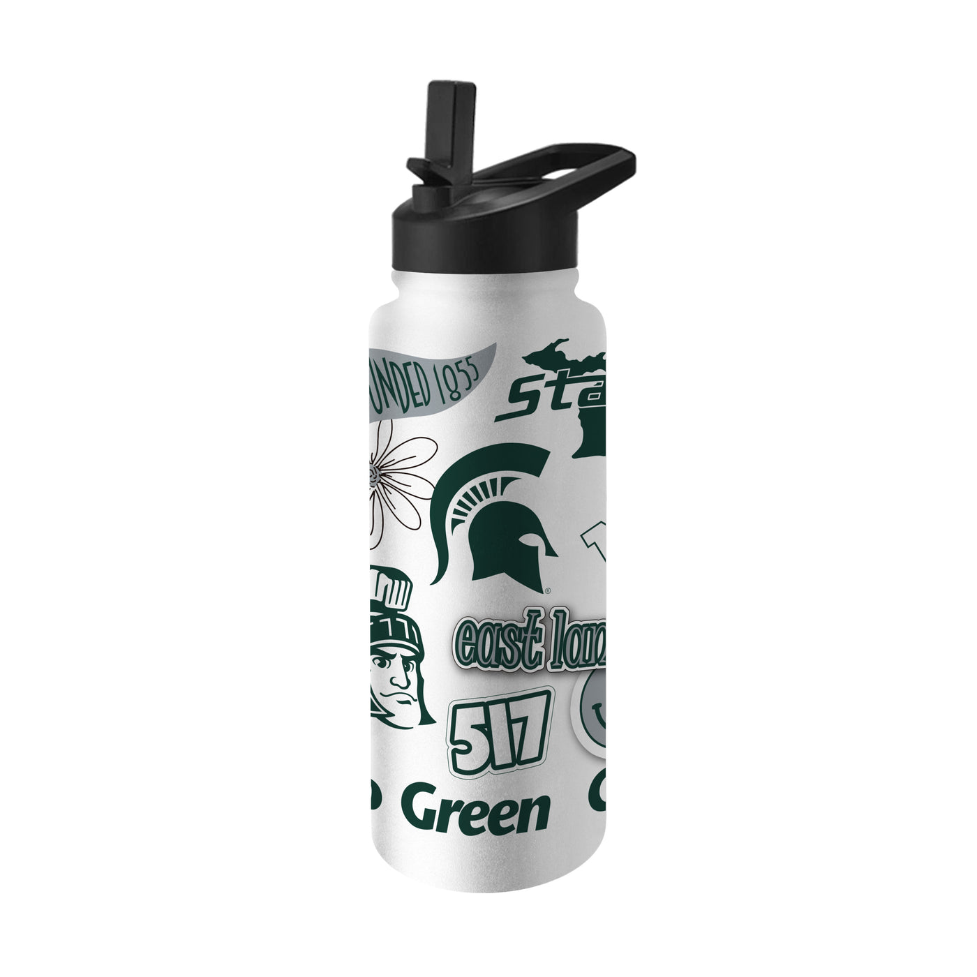 Michigan State 34oz Native Quencher Bottle - Logo Brands
