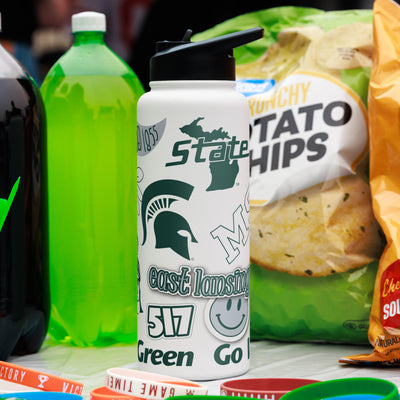 Michigan State 34oz Native Quencher Bottle - Logo Brands