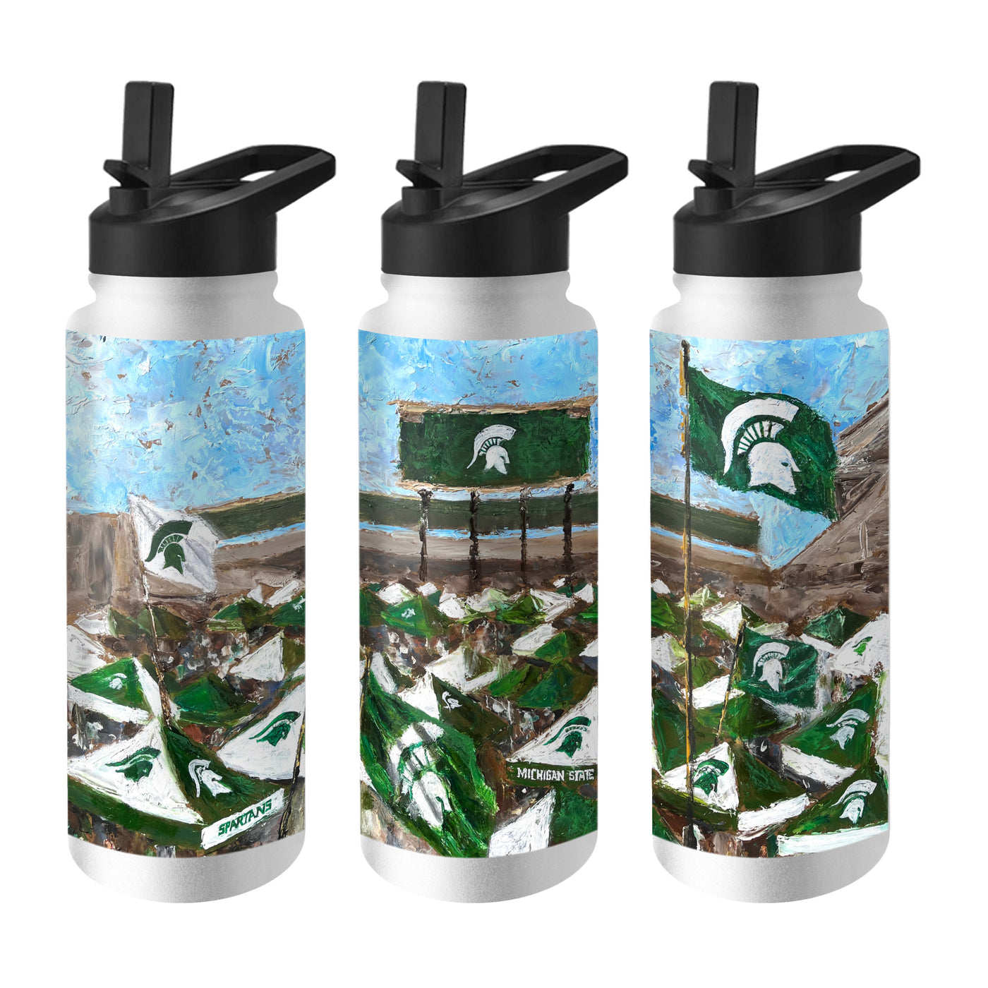 Michigan State 34oz Collector Quencher Bottle