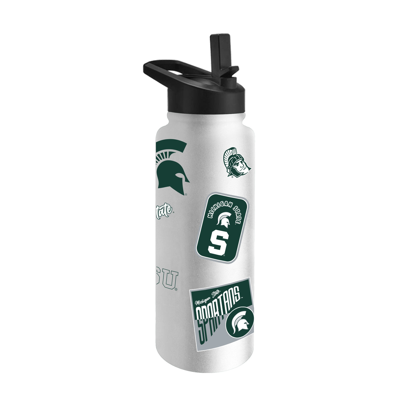 Michigan State 34oz White Dreamweave Quencher Bottle