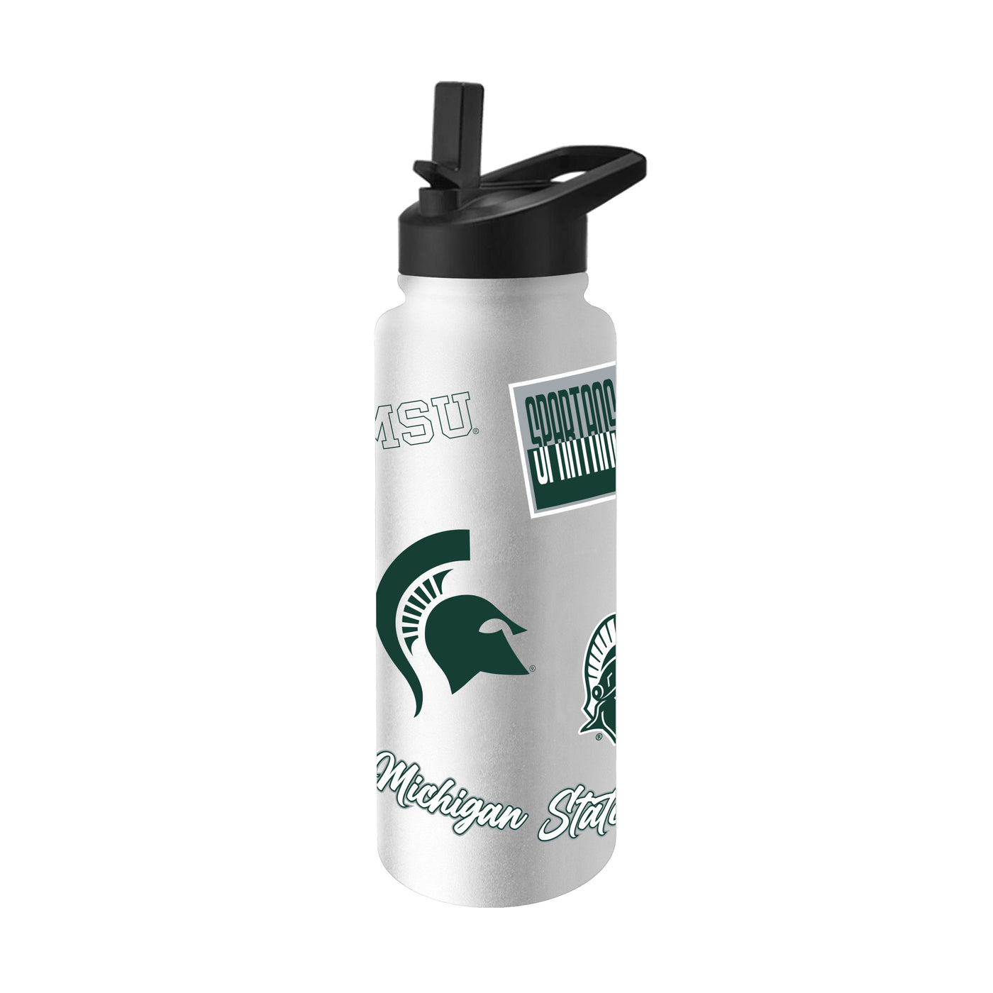 Michigan State 34oz White Dreamweave Quencher Bottle