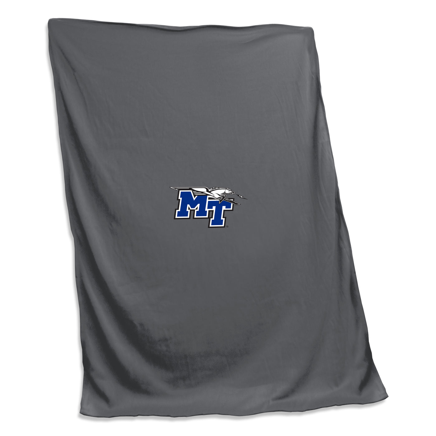 MTSU Charcoal Screened Sweatshirt Blanket