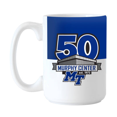 MTSU Murphy Center 50th 15oz Colorblock Sublimated Mug