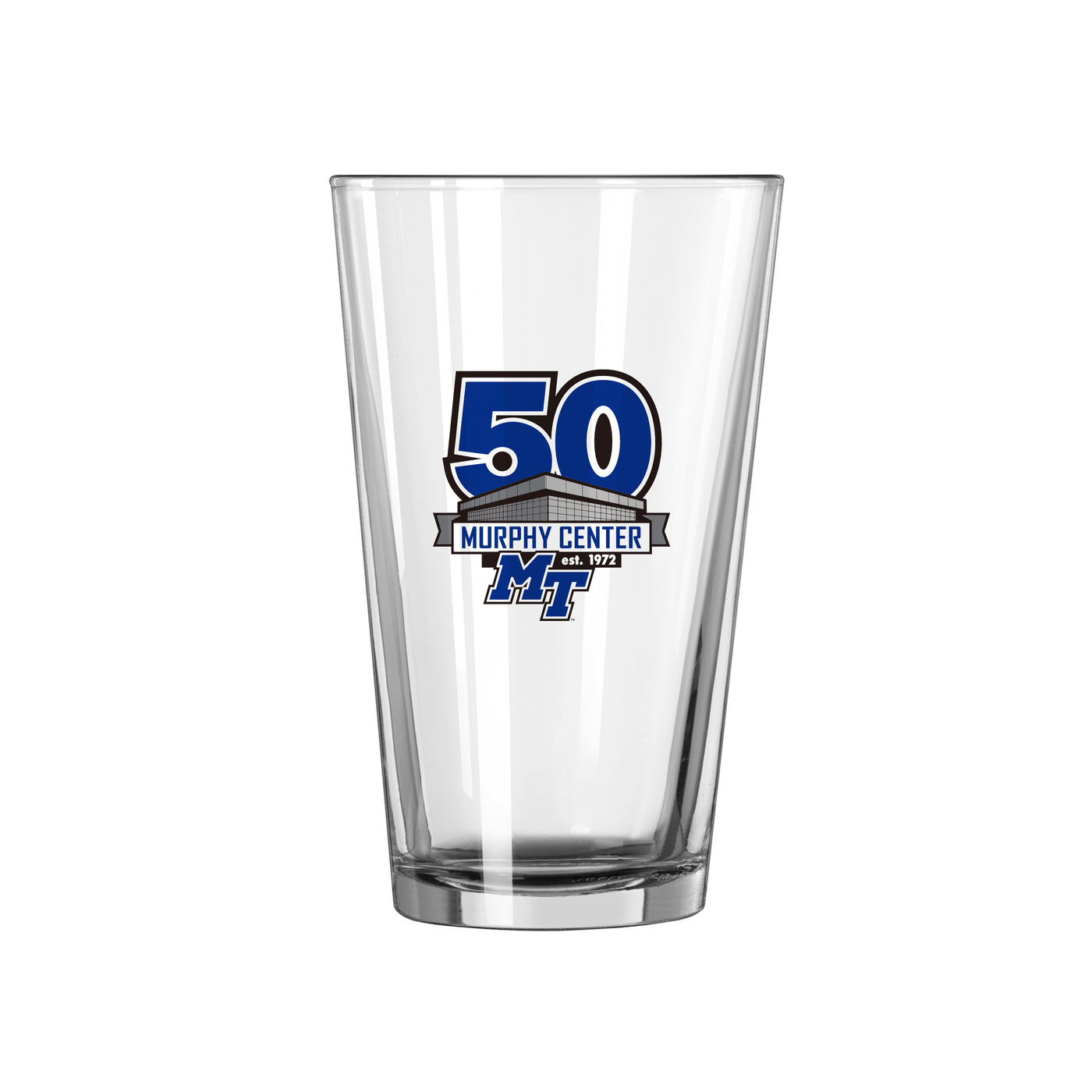 MTSU Murphy Center 50th 16oz Pint Glass