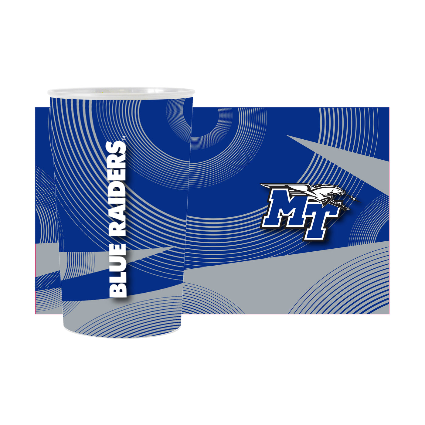 MTSU Geo Pattern 4-Pack Hardwall Cup