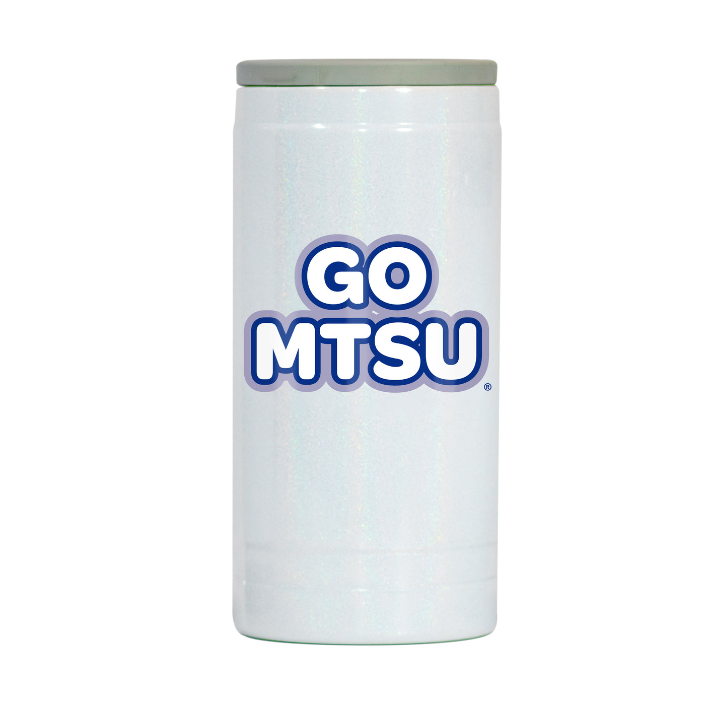 MTSU 12oz Bubble Iridescent Slim Coolie