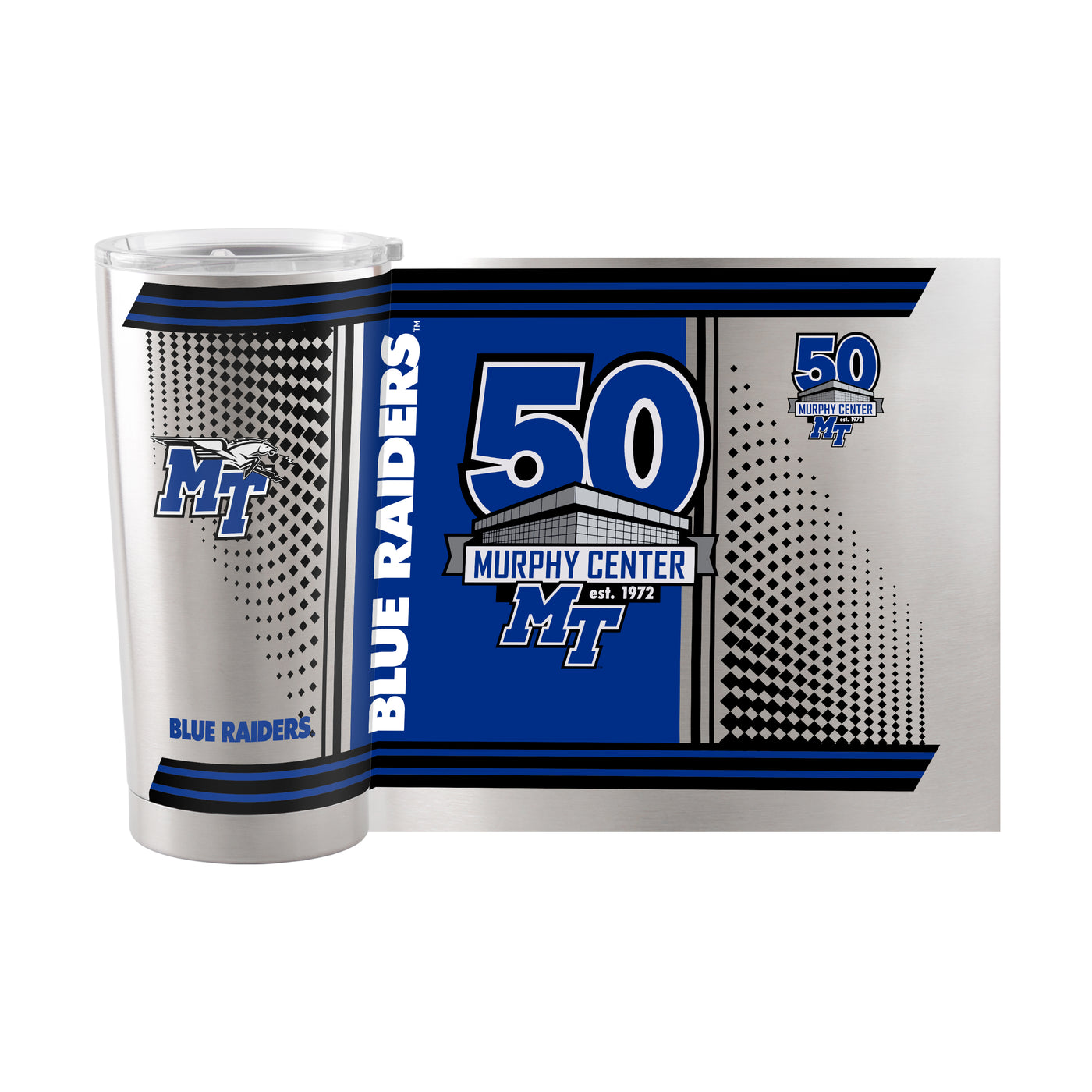 MTSU Murphy Center 50th 20oz Hero Stainless Tumbler