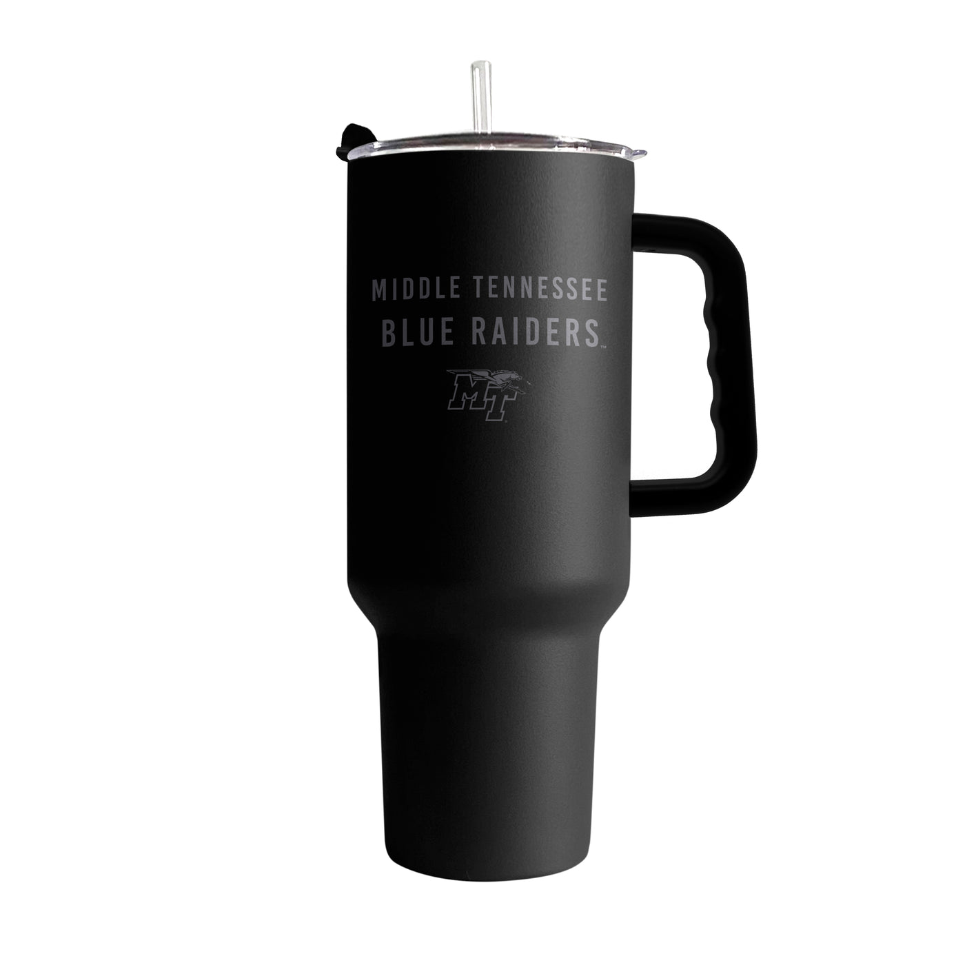MTSU 40oz Black Tonal Powder Coat Tumbler