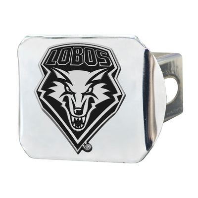 University of New Mexico Chrome on Chrome Hitch Cover